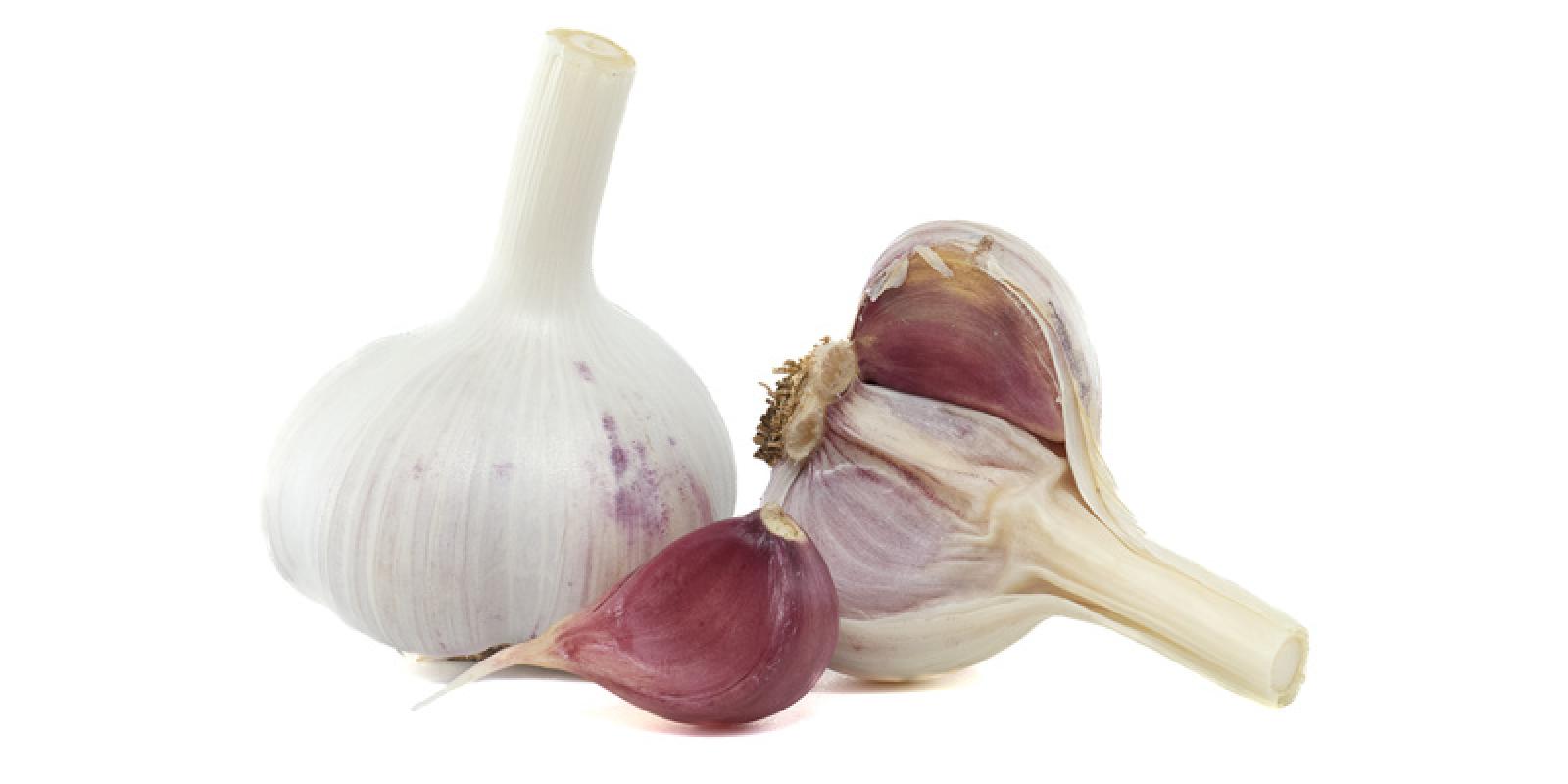 different cloves of garlic laid out
